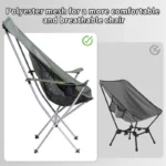 Naturehike YL06 Plus High Back Armchair - Jungle Green - Image 4
