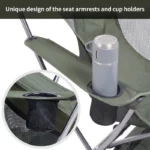Naturehike YL06 Plus High Back Armchair - Jungle Green - Image 3
