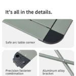 Naturehike Yamami L03 Casual Folding Table - Grey (Medium) (52.5*52.5*42) - Image 3