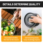 Naturehike Wild Trekkin Aluminium Alloy Pot Set - Dark Grey (4pcs) - Image 4
