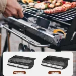 Naturehike Vertical Barbecue Grill - Black (80*48*84) - Image 3