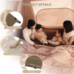 Naturehike YC Extra Wide Square Cotton Sleeping Bag- Brown (200*115) - Image 3