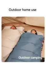 Naturehike RiXuan Envelope Hooded (USB-Heating) Cotton Sleeping Bag - Brown BE400 Right Zipper (220*80) - Image 2