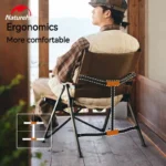 Naturehike Nightfall L04 Quick-Opening Folding Chair - Dark Coffee - Image 3