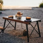 Naturehike Square Fold IGT Quick Opening Folding Table - Black(88*44*42-62) - Image 8