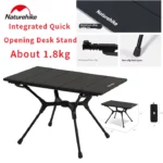 Naturehike Yamami YL01 Lightweight Table - Black (62×39×39) - Image 2