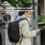 Naturehike Oxygen Glam-Short-Distance Commuting Travel Backpack - Space Black (20L) - Image 3