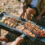Naturehike (Moyan) Multi-functional Vertical Barbecue Grill - Black (110*29*73) - Image 3