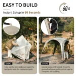 Naturehike Cloud Boundar Quick Opening Canopy - Zipper Model (300×300×220) - Image 7