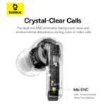 (TS) Baseus Bowie E20 True Wireless Earphones - Stellar White - Image 6