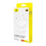 (TS) Baseus Encok CZ20 Wired Earphones - Moon White - Image 2