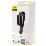 (TS) Baseus Platinum Vehicle Eyewear Clip - Black - Image 4