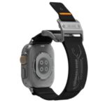 (TS) AULUMU A11 Mag Buckle Slim Band for Apple Watch 42/44/45/49mm - Classic Black and Silver Buckle