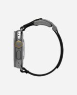 (TS) AULUMU A11 Mag Buckle Slim Band for Apple Watch 42/44/45/49mm - Classic Black and Silver Buckle - Image 2