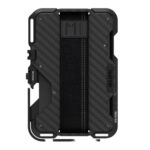 (TS) AULUMU G03 Multi-Tool Magnetic Metal Wallet Leather Cover - Carbon Fiber