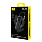 Baseus Dual Fast Charging 6-in-1 HUB - Cosmic Black - Image 4