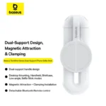 Baseus TechShot Dual-Support Phone Selfie Stick - Moon White - Image 7