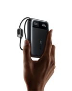 (TS) Baseus EnerFill FC11 Digital Display Power Bank with Dual Built-in USB-C Cables  10000mAh 45W - Cosmic Black - Image 3