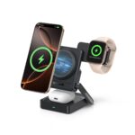 Baseus PicoGo AF21 Portable 3-in-1 Qi2.2 Wireless Charger 35W - Cosmic Black - Image 3