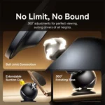 (TS) Baseus PrimeTrip VC1 Air Dashboard Magnetic Car Mount - Cosmic Black - Image 8