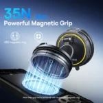 (TS) Baseus PrimeTrip VC2 Flex Pro Magnetic Wireless Car Charger Mount Suction Cup Version - Cosmic Black - Image 12