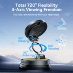 (TS) Baseus PrimeTrip VC2 Flex Pro Magnetic Wireless Car Charger Mount Suction Cup Version - Cosmic Black - Image 4