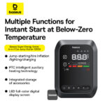 (TS) Baseus Primetrip Series Super Energy 4-in-1 Car Jump Starter 1200A - Cluster Black - Image 5