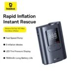 (TS) Baseus GoTrip VA1 Max Super Mini Cordless Inflator 22-Cylinder - Cosmic Black - Image 3