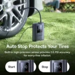 (TS) Baseus GoTrip VA1 Pro Super Mini Wired Inflator 22-Cylinder - Cosmic Black - Image 6