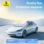 (TS) Baseus CoolRide Windshield Sunshade Umbrella - Cluster Black - Image 7