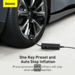 (TS) Baseus Super Mini Inflator Pump - Black - Image 5
