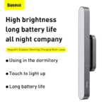 Baseus Magnetic Charging Desk Lamp - Dark Gray - Image 4