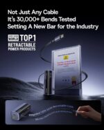 (TS) Baseus EnerGeek GR11 Power Bank with Retractable Cable 10000mAh 100W - Space Grey - Image 5
