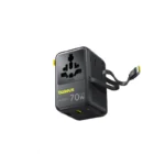 (TS) Baseus EnerCore CG11 6-in-1 Universal Travel Adapter with Retractable Cable 70W - Cosmic Black - Image 3