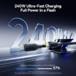 Baseus PicoGo Ⅱ Ultra Fast Charging Cable USB-C to USB-C 240W 1m - Black - Image 7