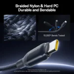 Baseus PicoGo Ⅱ Ultra Fast Charging Cable USB-C to USB-C 240W 1m - Black - Image 6