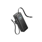 EcoFlow RAPID Power Bank (25,000mAh, 170W, 100W Built-In and Retractable Cables) - Black