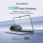 EcoFlow RAPID Power Bank (25,000mAh, 170W, 100W Built-In and Retractable Cables) - Black - Image 9