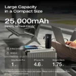 EcoFlow RAPID Power Bank (25,000mAh, 170W, 100W Built-In and Retractable Cables) - Black - Image 6