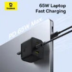(TS) Baseus Palm Fast Charger 2C+U 65W - Cluster Black - Image 11