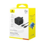 (TS) Baseus Palm Fast Charger 2C+U 65W - Cluster Black - Image 6