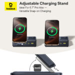 (TS) Baseus Nomos Qi2 5-in-1 Desktop Charger 140W - Cosmic Black - Image 4