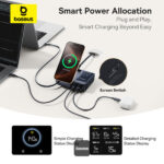(TS) Baseus Nomos Qi2 5-in-1 Desktop Charger 140W - Cosmic Black - Image 3