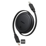 (TS) Baseus Free2Pull Mini Cable USB-C to USB-C 60W 1m - Cluster Black - Image 2