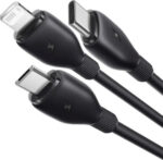 Baseus Ultra-Fast One-for-Three Fast Charging Cable USB-A to M+L+C 1.3m - Cosmic Black - Image 8
