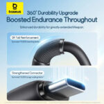Baseus Ultra-Fast One-for-Three Fast Charging Cable USB-A to M+L+C 1.3m - Cosmic Black - Image 6