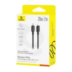 Baseus Silky Series Fast Charging Cable USB-C to iP 20W 1m - Cluster Black - Image 5