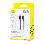Baseus Silky Series Fast Charging Cable USB-C to iP 20W 2m - Cluster Black - Image 5