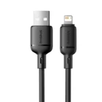 Baseus Silky Fast Charging Cable USB-A to iP 1m - Cluster Black - Image 2