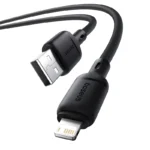 Baseus Silky Fast Charging Cable USB-A to iP 1m - Cluster Black - Image 4